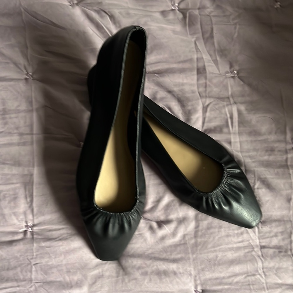 NWOT H & M Black “Leather” Flats